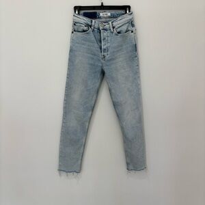 Re/Done Light Wash Ankle Jeans